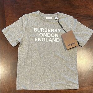 Brand New Tags Attached Authentic Kids’ Burberry Gray T-Shirt